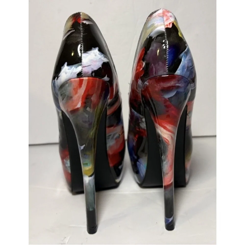 LILIANA Platform Women's Size 7 Multicolor Stiletto Heels